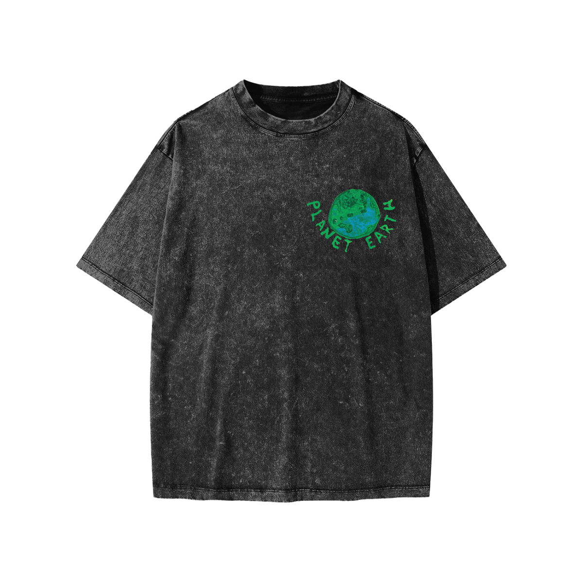 "Planet Earth". Snow Washed Kids' T-Shirt