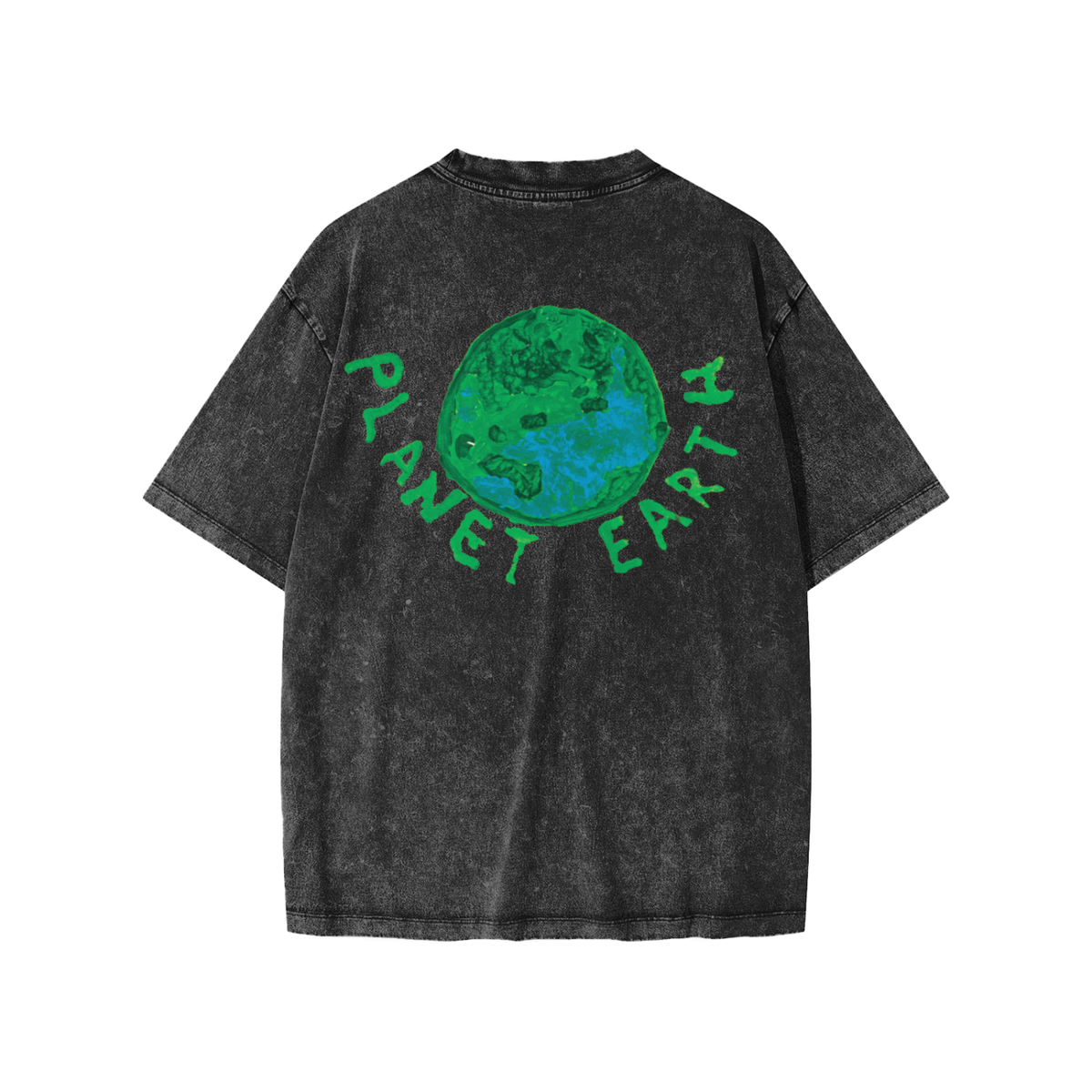 "Planet Earth". Snow Washed Kids' T-Shirt